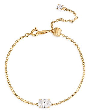 Nadri Modern Love Large Oval Solitaire Bracelet In Gold