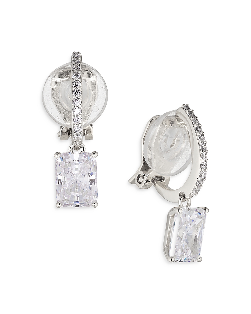 Nadri Modern Love Dangle Clip On Earrings
