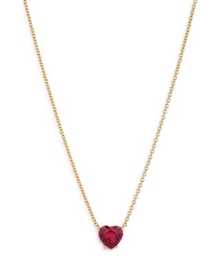 Nadri - Modern Love Large Heart Necklace, 16"-18"