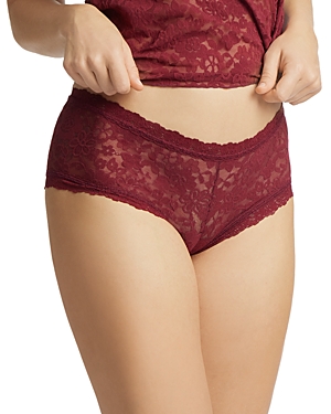 Hanky Panky Daily Lace Boyshort In Lipstick Red