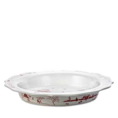 Juliska Country Estate Winter Frolic Ruby Pie Dish