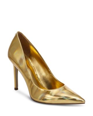 Sam Edelman Hazel Pointed Toe Pump In Vegas Gold