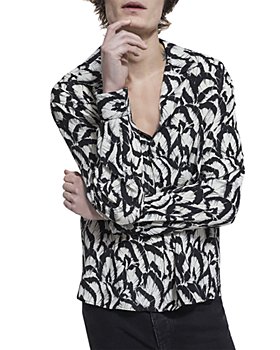 The Kooples - Classic Fit Feather Silk Shirt