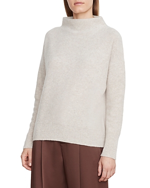 Shop Vince Boiled Cashmere Funnel Neck Sweater In Marble