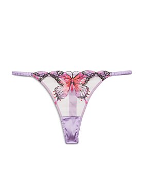 Fleur du Mal - Butterfly Embroidery Thong