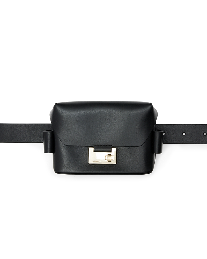 Allsaints Frankie 3-in-1 Leather Crossbody Bag In Black