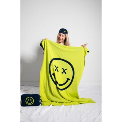 Smiley Travel Throw Blanket