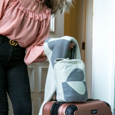 Dual Heart Travel Throw Blanket