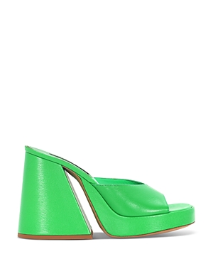 Shop Simon Miller Women's F229 Slice High Heel Sandals In Grass