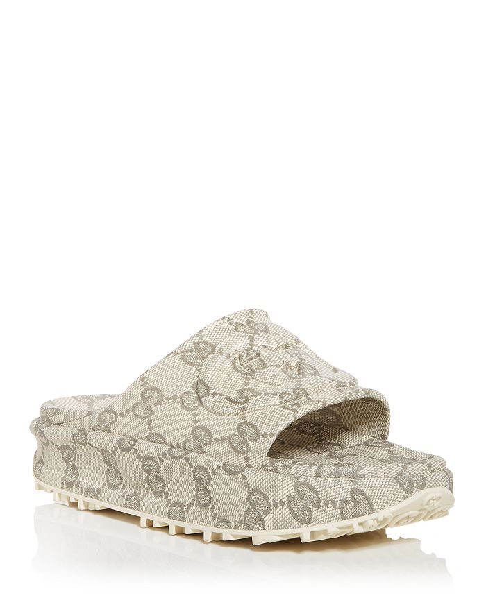 Gucci Men's GG Print Platform Sandals | Bloomingdale's
