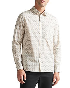 TED BAKER TEMPLE TREE PRINT SHIRT