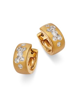 Bloomingdale's Fine Collection Diamond Huggie Hoop Earrings in 14K Yellow Gold, 0.40 ct. t. w. - Exclusive