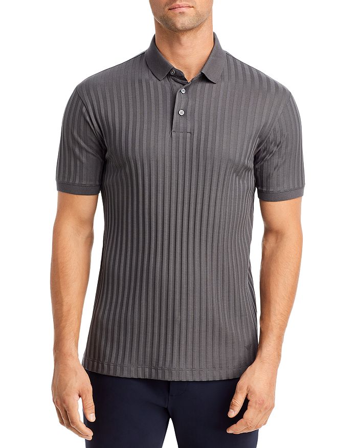 Emporio Armani - Ribbed Slim Fit Polo Shirt