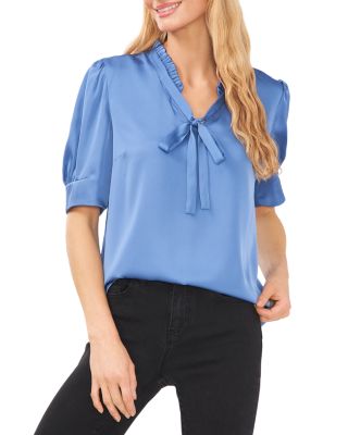 CeCe - Charmeuse Puff Sleeve Top