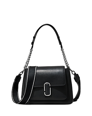 Marc Jacobs The J Marc Chain Satchel In Black/silver