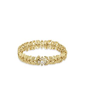 Gucci - 18K Yellow Gold Flora Diamond Bracelet