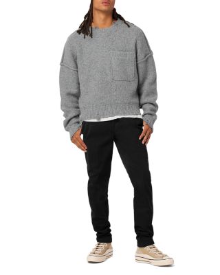 Classic Slim Straight Fit Chino Pants in Black