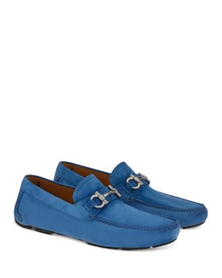 ferragamo blue mens shoes