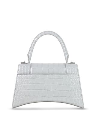 Hourglass Handbag Crocodile Embossed