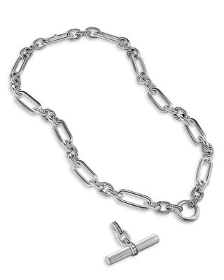 Lexington Chain Necklace with Diamonds, 18"