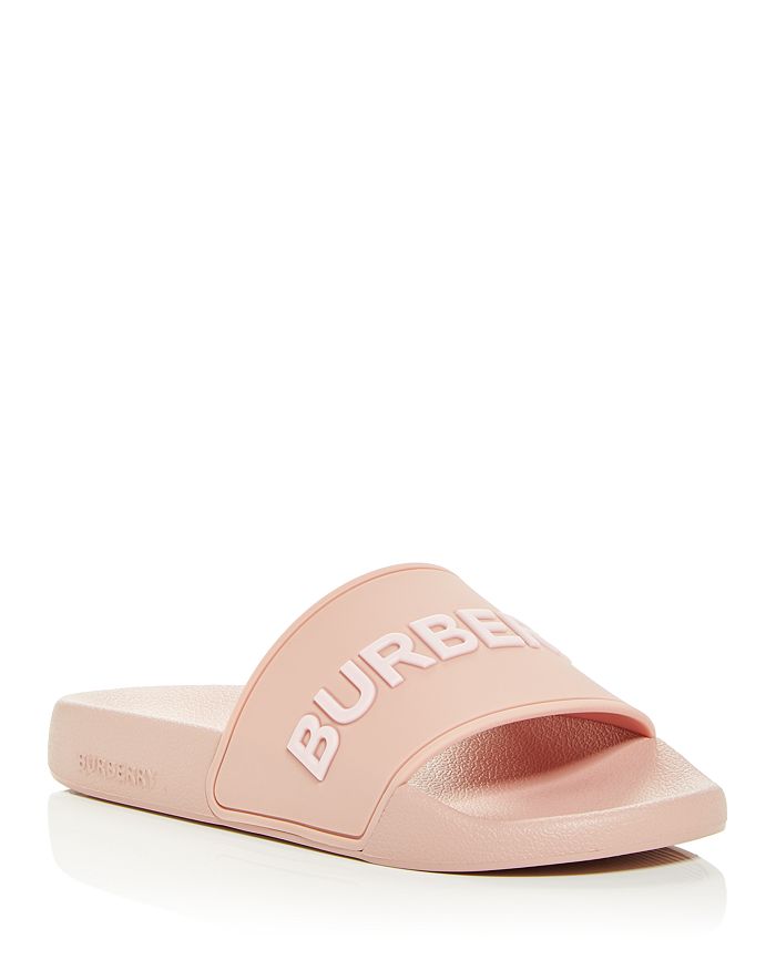 Burberry Women's Logo Slide Sandals | Bloomingdale's