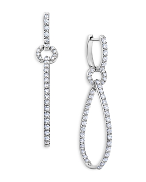 Bloomingdale's Diamond Micro Pave Drop Earrings in 14K White Gold, 2.0 ct. t.w. - 100% Exclusive