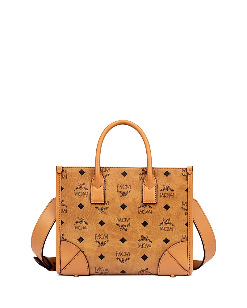 Mcm Visetos Small Munchen Tote