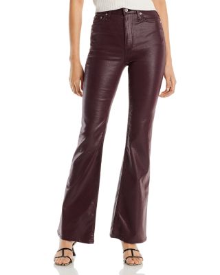 Rag & Bone Burgundy Skinny Zipper Capri hotsell Pants Size 26