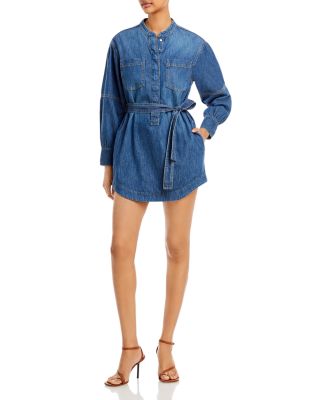 AG Belted Denim Shirt Dress | Bloomingdale's