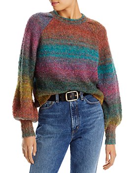 AQUA - Rainbow Balloon Sleeve Sweater - 100% Exclusive