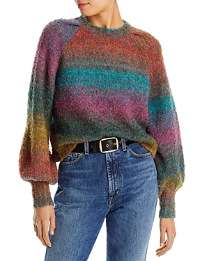 Aqua Rainbow Balloon Sleeve Sweater - 100% Exclusive