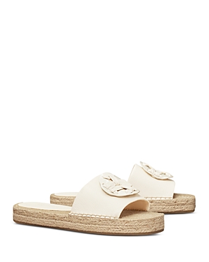 Tory Burch Slider-espadrillas In New Ivory