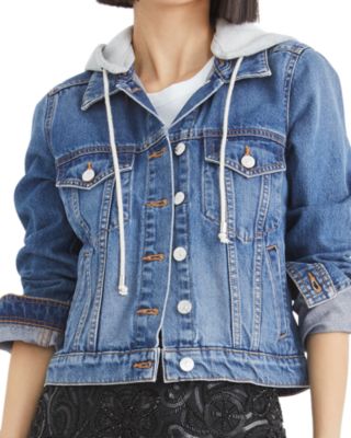 Veronica Beard - Cotton Cara Jacket with Detachable Hood