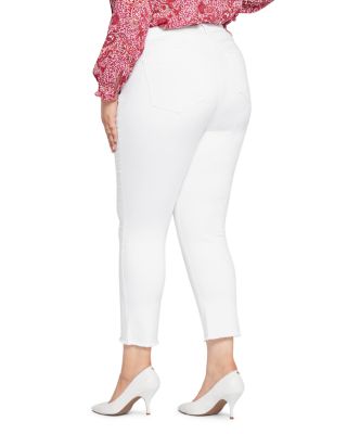 Sheri High Rise Slim Ankle Jeans in Optic White