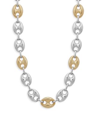 Alberto Amati - 14K Yellow Gold & Sterling Silver Mariner Link Chain Necklace, 18"