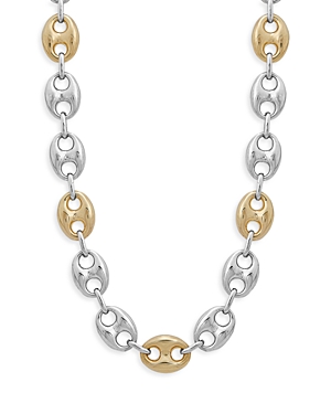 Alberto Amati 14k Yellow Gold & Sterling Silver Mariner Link Chain Necklace, 18 In Silver/yellow