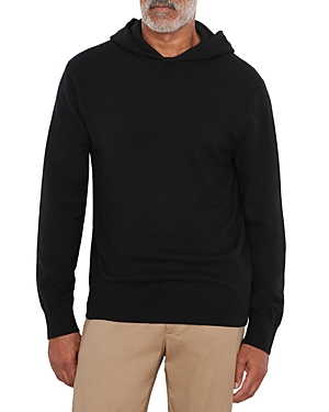Vince Jersey Stitch Pullover Hoodie In Black
