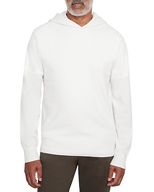 Vince Jersey Stitch Pullover Hoodie In Off White