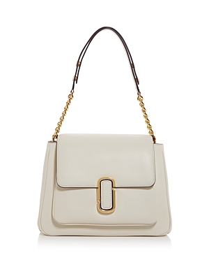 Marc Jacobs The Chain Leather Satchel Bag In New Cloud