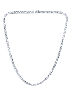 Bloomingdale's Certified Diamond Tennis Necklace In 14k White Gold, 20.0 Ct. T.w. - 100% Exclusive