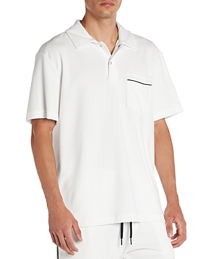 Moncler Ramsey Short Sleeve Pocket Polo In White
