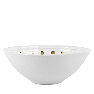 Shop Vietri Medici Gold Cereal Bowl In White/gold