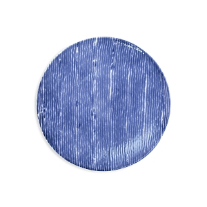 Shop Vietri Santorini Striped Salad Plate In Blue