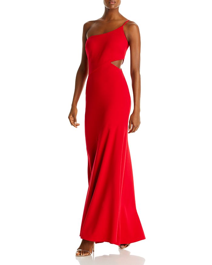 AQUA Scuba Crepe One Shoulder Dress - 100% Exclusive | Bloomingdale's