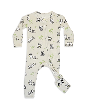 Bellabu Bear Kids' Unisex Panda Printed Coverall - Baby In Beige