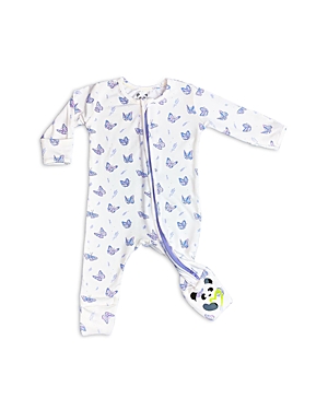 Shop Bellabu Bear Girls' Butterfly Printed Coverall - Baby In White