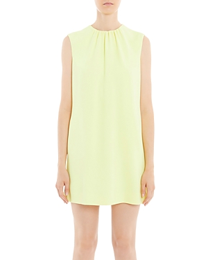 Lanvin Round-neck Sleeveless Minidress In Lemon