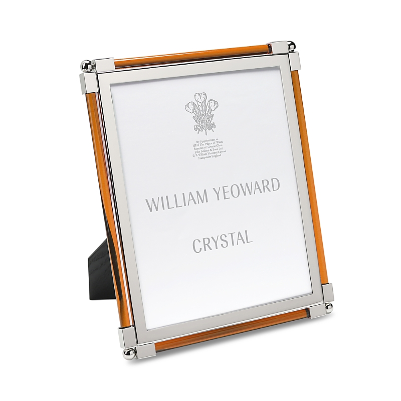 William Yeoward Crystal New Classic Amber Frame, 8 X 10 In Amber