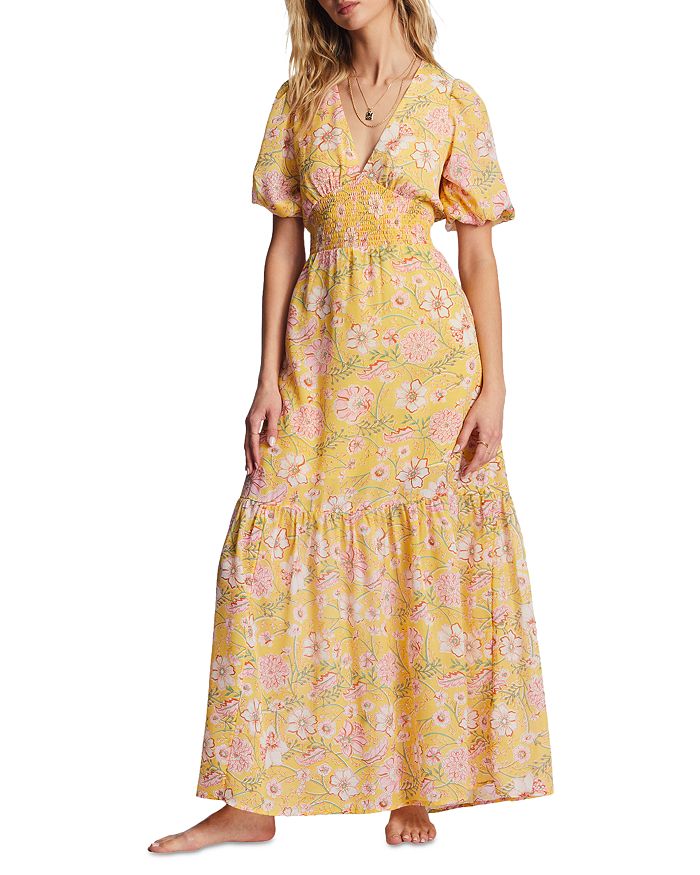 Billabong floral hot sale maxi dress
