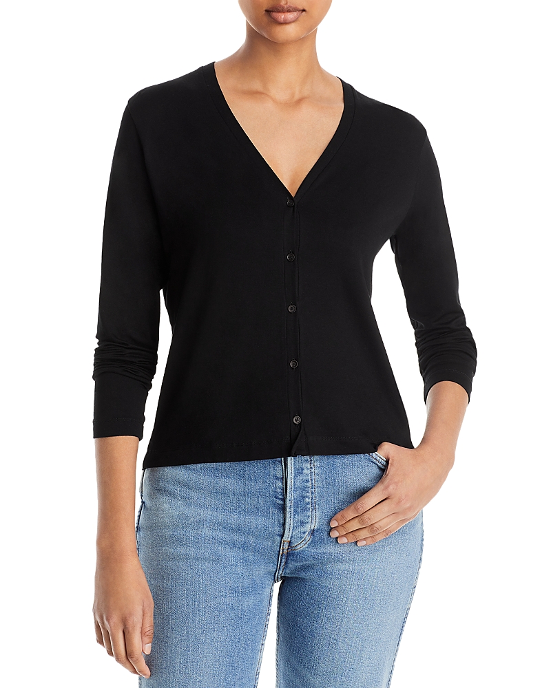 Majestic Filatures Soft Touch V Neck Cardigan · 4/XL